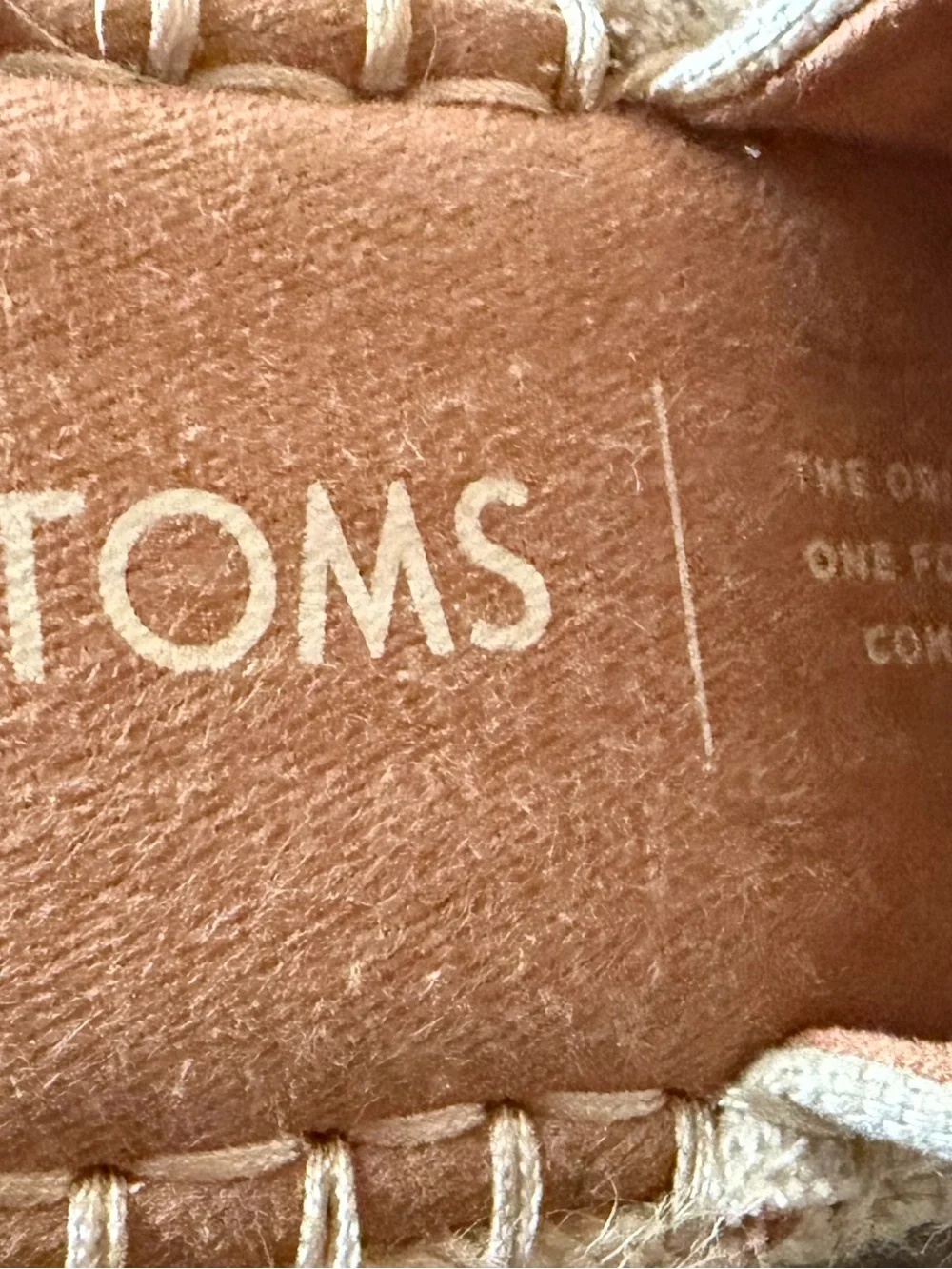 TOMS Espadrille Platform Wedge Slingback Sandals Natural Canvas Size 9
